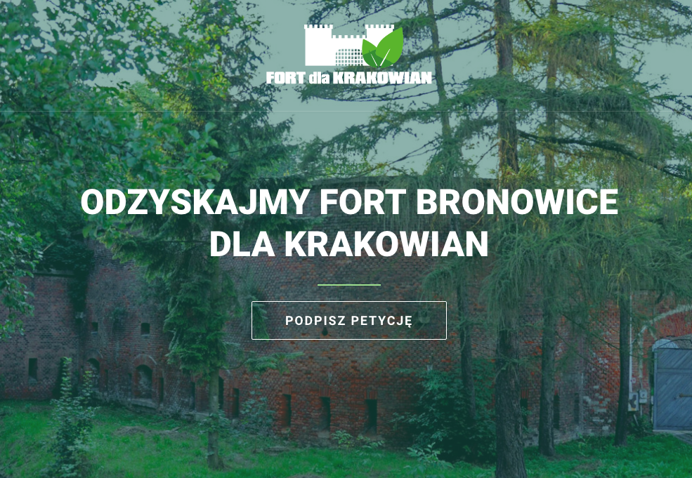 Podpisz petycję na www.fortdlakrakowian.pl