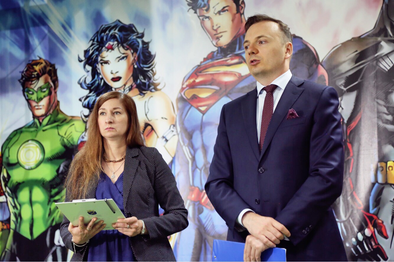Łukasz Gibała i Małgorzata Michel