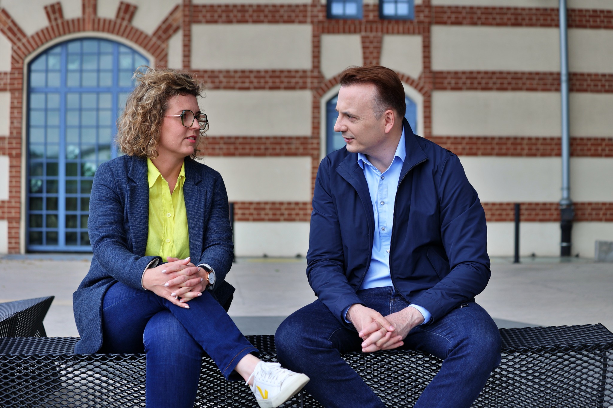 Justyna Kolarz i Łukasz Gibała
